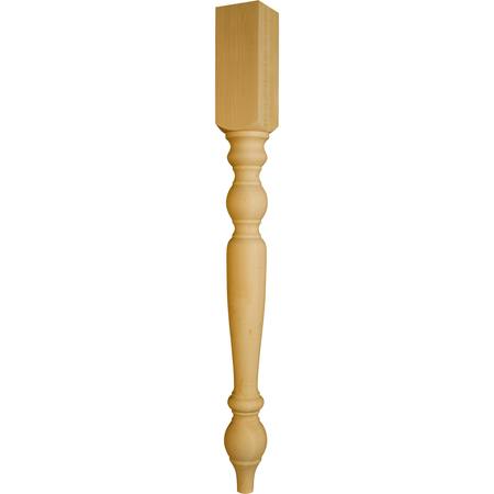 OSBORNE WOOD PRODUCTS 40 1/2 x 4 Extended Wilmington Island Leg in Soft Maple 1543M